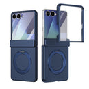 Rotation Magnetic Ring Holder Hinge Integrated Film Phone Case, For  Galaxy Z Fold8 5G, For Galaxy Z Fold8 Ultra 5G, For Galaxy Z Flip8 5G