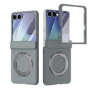 Rotation Magnetic Ring Holder Hinge Integrated Film Phone Case, For  Galaxy Z Fold8 5G, For Galaxy Z Fold8 Ultra 5G, For Galaxy Z Flip8 5G