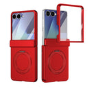 Rotation Magnetic Ring Holder Hinge Integrated Film Phone Case, For  Galaxy Z Fold8 5G, For Galaxy Z Fold8 Ultra 5G, For Galaxy Z Flip8 5G