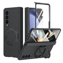 Rotation Magnetic Ring Holder Hinge Integrated Film Phone Case, For Galaxy Z Flip5 5G, For Galaxy Z Fold4 5G, For Galaxy Z Fold3 5G