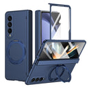 Rotation Magnetic Ring Holder Hinge Integrated Film Phone Case, For Galaxy Z Flip5 5G, For Galaxy Z Fold4 5G, For Galaxy Z Fold3 5G