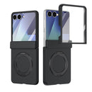 Rotation Magnetic Ring Holder Hinge Integrated Film Phone Case, For Galaxy Z Flip7 5G, For Galaxy Z Flip6 5G, For Galaxy Z Fold6 5G, For Galaxy Z Fold5 5G