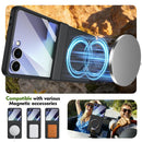 Rotation Magnetic Ring Holder Hinge Integrated Film Phone Case, For Galaxy Z Flip7 5G, For Galaxy Z Flip6 5G, For Galaxy Z Fold6 5G, For Galaxy Z Fold5 5G