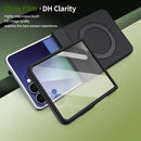 Rotation Magnetic Ring Holder Hinge Integrated Film Phone Case, For Galaxy Z Flip7 5G, For Galaxy Z Flip6 5G, For Galaxy Z Fold6 5G, For Galaxy Z Fold5 5G