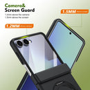 Rotation Magnetic Ring Holder Hinge Integrated Film Phone Case, For Galaxy Z Flip7 5G, For Galaxy Z Flip6 5G, For Galaxy Z Fold6 5G, For Galaxy Z Fold5 5G