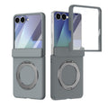 Rotation Magnetic Ring Holder Hinge Integrated Film Phone Case, For Galaxy Z Flip7 5G, For Galaxy Z Flip6 5G, For Galaxy Z Fold6 5G, For Galaxy Z Fold5 5G
