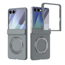 Rotation Magnetic Ring Holder Hinge Integrated Film Phone Case, For Galaxy Z Flip7 5G, For Galaxy Z Flip6 5G, For Galaxy Z Fold6 5G, For Galaxy Z Fold5 5G