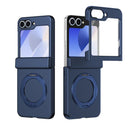 Rotation Magnetic Ring Holder Hinge Integrated Film Phone Case, For Galaxy Z Flip7 5G, For Galaxy Z Flip6 5G, For Galaxy Z Fold6 5G, For Galaxy Z Fold5 5G
