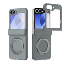 Rotation Magnetic Ring Holder Hinge Integrated Film Phone Case, For Galaxy Z Flip7 5G, For Galaxy Z Flip6 5G, For Galaxy Z Fold6 5G, For Galaxy Z Fold5 5G