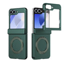 Rotation Magnetic Ring Holder Hinge Integrated Film Phone Case, For Galaxy Z Flip7 5G, For Galaxy Z Flip6 5G, For Galaxy Z Fold6 5G, For Galaxy Z Fold5 5G