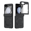 Rotation Magnetic Ring Holder Hinge Integrated Film Phone Case, For Galaxy Z Flip5 5G, For Galaxy Z Fold4 5G, For Galaxy Z Fold3 5G