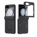 Rotation Magnetic Ring Holder Hinge Integrated Film Phone Case, For Galaxy Z Flip5 5G, For Galaxy Z Fold4 5G, For Galaxy Z Fold3 5G