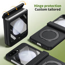 Rotation Magnetic Ring Holder Hinge Integrated Film Phone Case, For Galaxy Z Flip5 5G, For Galaxy Z Fold4 5G, For Galaxy Z Fold3 5G