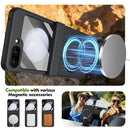 Rotation Magnetic Ring Holder Hinge Integrated Film Phone Case, For Galaxy Z Flip5 5G, For Galaxy Z Fold4 5G, For Galaxy Z Fold3 5G