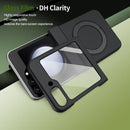 Rotation Magnetic Ring Holder Hinge Integrated Film Phone Case, For Galaxy Z Flip5 5G, For Galaxy Z Fold4 5G, For Galaxy Z Fold3 5G