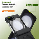 Rotation Magnetic Ring Holder Hinge Integrated Film Phone Case, For Galaxy Z Flip5 5G, For Galaxy Z Fold4 5G, For Galaxy Z Fold3 5G