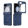 Rotation Magnetic Ring Holder Hinge Integrated Film Phone Case, For Galaxy Z Flip5 5G, For Galaxy Z Fold4 5G, For Galaxy Z Fold3 5G