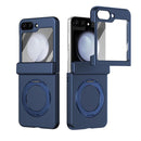 Rotation Magnetic Ring Holder Hinge Integrated Film Phone Case, For Galaxy Z Flip5 5G, For Galaxy Z Fold4 5G, For Galaxy Z Fold3 5G