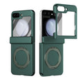 Rotation Magnetic Ring Holder Hinge Integrated Film Phone Case, For Galaxy Z Flip5 5G, For Galaxy Z Fold4 5G, For Galaxy Z Fold3 5G