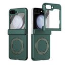 Rotation Magnetic Ring Holder Hinge Integrated Film Phone Case, For Galaxy Z Flip5 5G, For Galaxy Z Fold4 5G, For Galaxy Z Fold3 5G