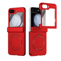 Rotation Magnetic Ring Holder Hinge Integrated Film Phone Case, For Galaxy Z Flip5 5G, For Galaxy Z Fold4 5G, For Galaxy Z Fold3 5G