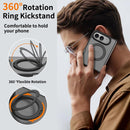 Skin Feel Rotating Holder Magnetic Phone Case, For iPhone Duo