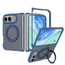Skin Feel Rotating Holder Magnetic Phone Case, For iPhone Duo