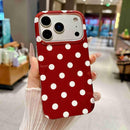 Printed Retro Large Dots Pattern TPU Phone Case For iPhone 17 Pro