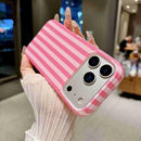 Full Coverage IMD Printed Vertical Stripes TPU Phone Case For iPhone 17 Pro