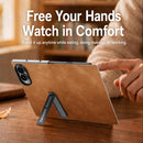 For Galaxy Z Fold 8 5G Suede Texture Kickstand Protective Phone Case
