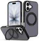 Skin Feel Revolving Kickstand Magnetic Phone Case, For iPhone 17 Pro, For iPhone 17, For iPhone 16 Pro Max, For iPhone 16 Pro