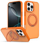 Skin Feel Revolving Kickstand Magnetic Phone Case, For iPhone 17 Pro, For iPhone 17, For iPhone 16 Pro Max, For iPhone 16 Pro