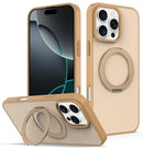 Skin Feel Revolving Kickstand Magnetic Phone Case, For iPhone 17 Pro, For iPhone 17, For iPhone 16 Pro Max, For iPhone 16 Pro