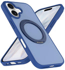 Skin Feel Revolving Kickstand Magnetic Phone Case, For iPhone 16, For iPhone 15 Pro Max, For iPhone 15 Pro, For iPhone 15