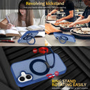 Skin Feel Revolving Kickstand Magnetic Phone Case, For iPhone 16, For iPhone 15 Pro Max, For iPhone 15 Pro, For iPhone 15