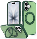 Skin Feel Revolving Kickstand Magnetic Phone Case, For iPhone 16, For iPhone 15 Pro Max, For iPhone 15 Pro, For iPhone 15