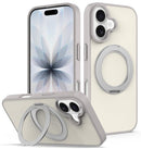 Skin Feel Revolving Kickstand Magnetic Phone Case, For iPhone 16, For iPhone 15 Pro Max, For iPhone 15 Pro, For iPhone 15