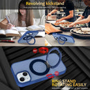 Skin Feel Revolving Kickstand Magnetic Phone Case, For iPhone 14 / 13, For iPhone SE 2022 / 2020 / 8 / 7, For iPhone 12 / 12 Pro