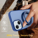 Skin Feel Revolving Kickstand Magnetic Phone Case, For iPhone 14 / 13, For iPhone SE 2022 / 2020 / 8 / 7, For iPhone 12 / 12 Pro