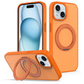Skin Feel Revolving Kickstand Magnetic Phone Case, For iPhone 14 / 13, For iPhone SE 2022 / 2020 / 8 / 7, For iPhone 12 / 12 Pro