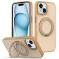 Skin Feel Revolving Kickstand Magnetic Phone Case, For iPhone 14 / 13, For iPhone SE 2022 / 2020 / 8 / 7, For iPhone 12 / 12 Pro