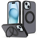 Skin Feel Revolving Kickstand Magnetic Phone Case, For iPhone 16, For iPhone 15 Pro Max, For iPhone 15 Pro, For iPhone 15