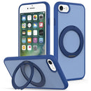 Skin Feel Revolving Kickstand Magnetic Phone Case, For iPhone 14 / 13, For iPhone SE 2022 / 2020 / 8 / 7, For iPhone 12 / 12 Pro