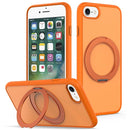 Skin Feel Revolving Kickstand Magnetic Phone Case, For iPhone 14 / 13, For iPhone SE 2022 / 2020 / 8 / 7, For iPhone 12 / 12 Pro
