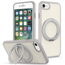 Skin Feel Revolving Kickstand Magnetic Phone Case, For iPhone 14 / 13, For iPhone SE 2022 / 2020 / 8 / 7, For iPhone 12 / 12 Pro