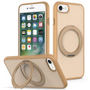Skin Feel Revolving Kickstand Magnetic Phone Case, For iPhone 14 / 13, For iPhone SE 2022 / 2020 / 8 / 7, For iPhone 12 / 12 Pro
