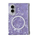 Pearlescent Shell Texture Magnetic Ring Phone Case For Galaxy Z Fold 8 5G