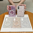 Pearlescent Shell Texture Magnetic Ring Phone Case For Galaxy Z Fold 8 5G