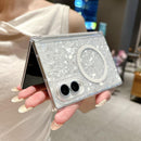 Pearlescent Shell Texture Magnetic Ring Phone Case For Galaxy Z Fold 8 5G