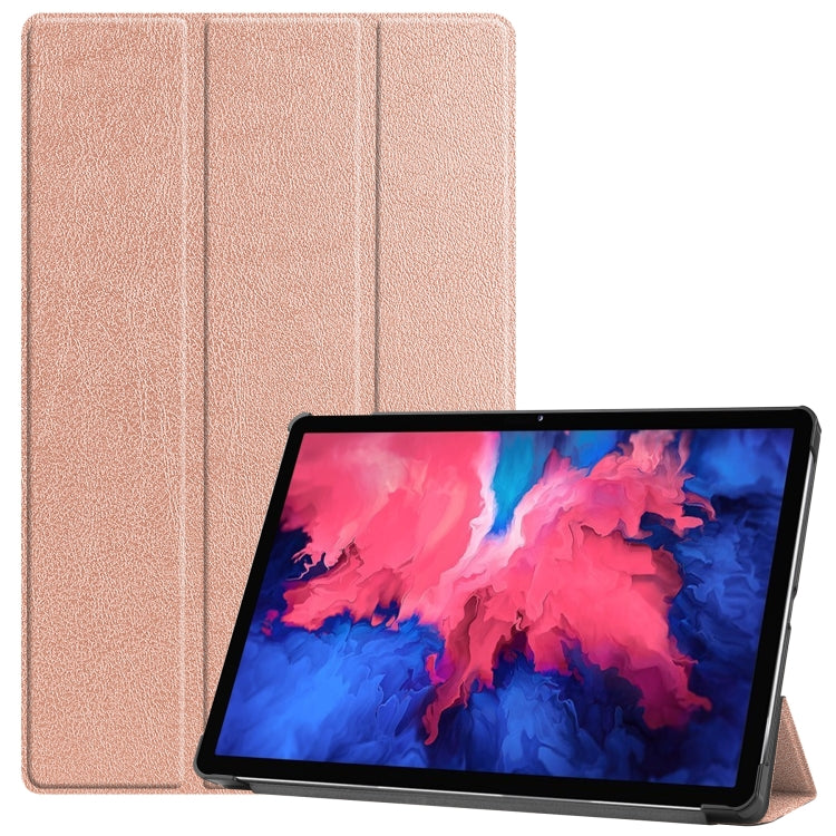 For Lenovo Tab P11 Pro (TB-XJ706F) Custer Texture Horizontal Flip Sleep / Wake-up Function